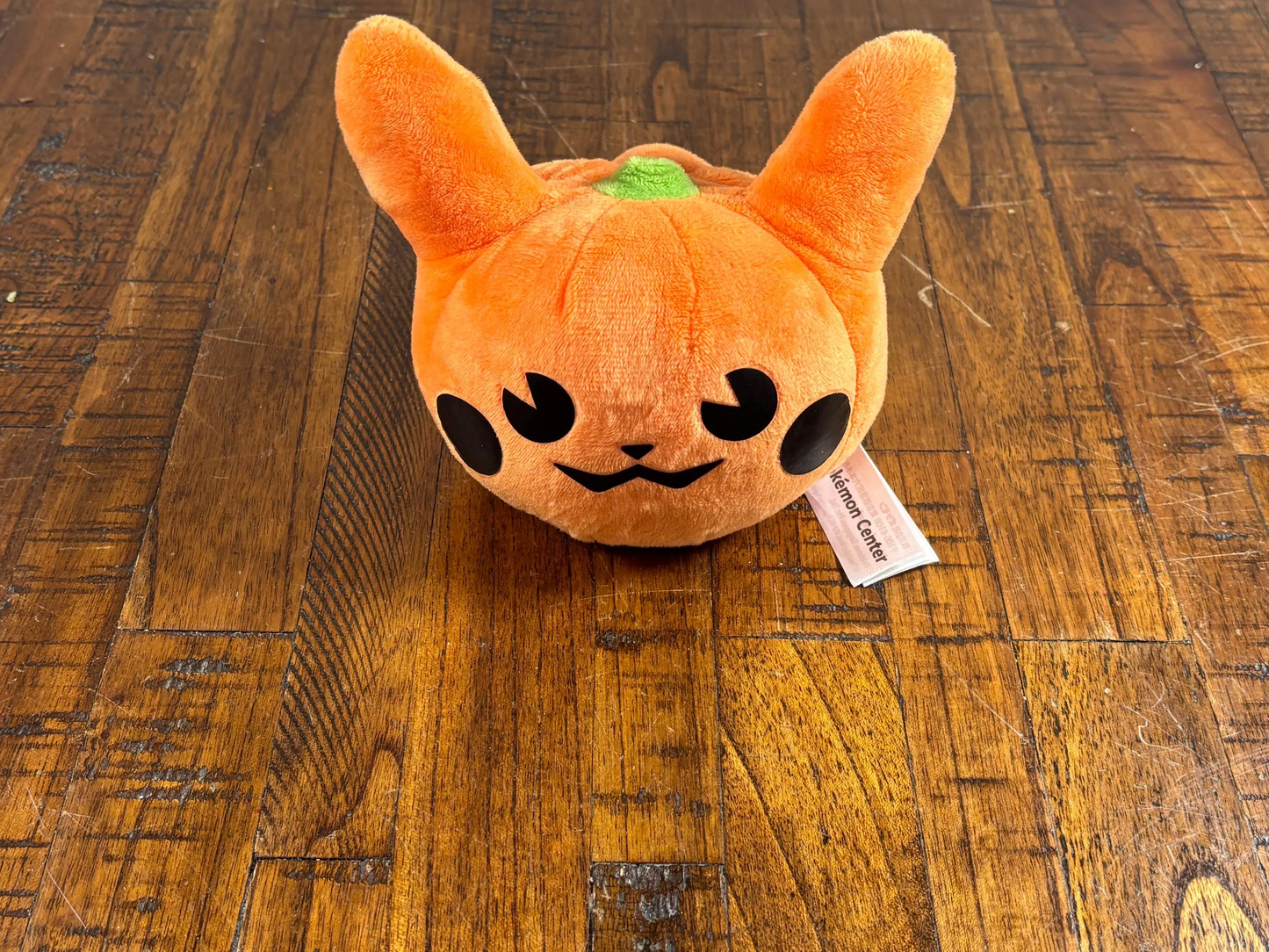 Rare Pokemon Center Halloween Mascot Orange Pumpkin Pikachu Pokémon Plush 2015 5”