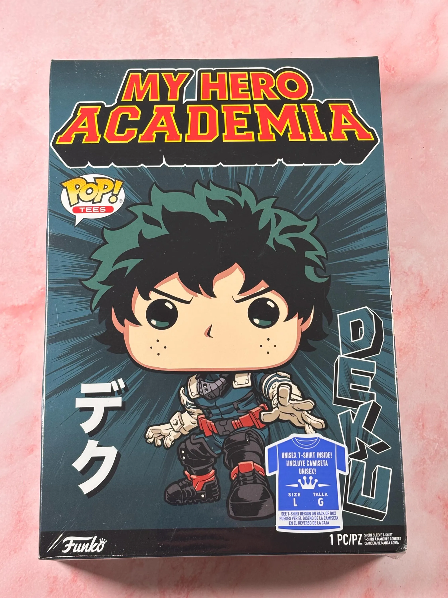 My Hero Academia Deku Anime Funko Pop! Tees T-Shirt New Large L