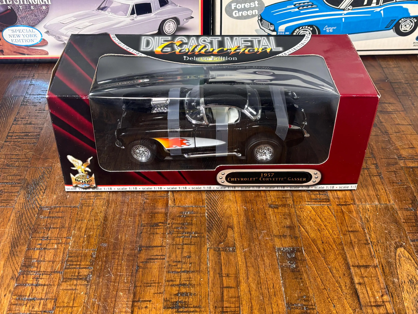 1:18 Diecast 1957 Chevrolet Chevy Corvette Gasser Road Signature Yat Ming New