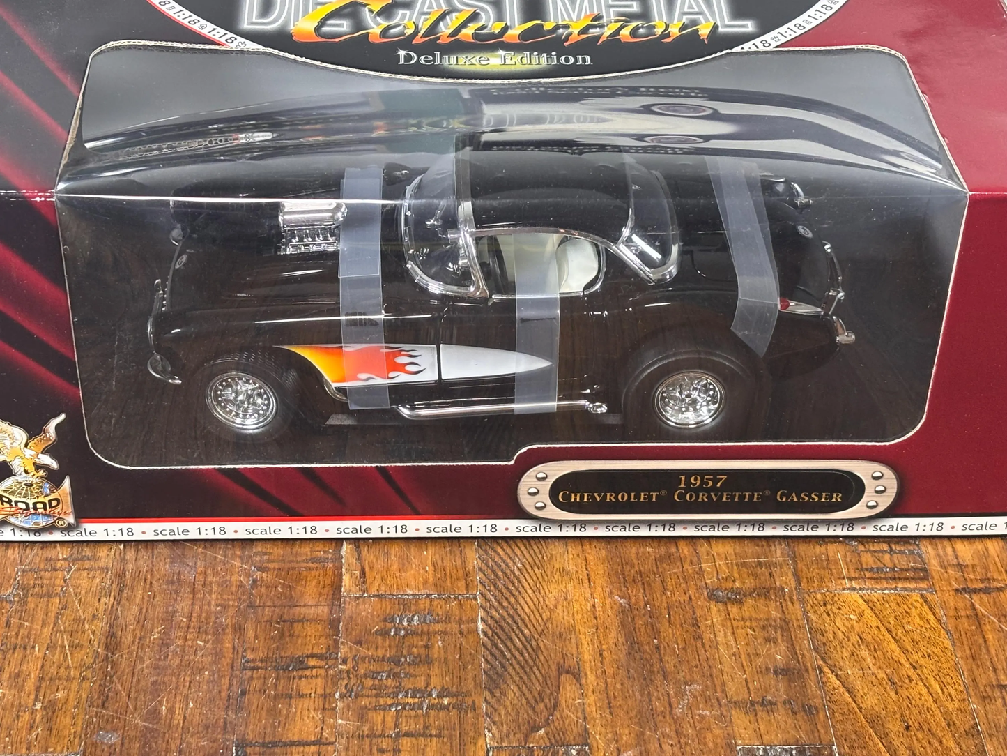 1:18 Diecast 1957 Chevrolet Chevy Corvette Gasser Road Signature Yat Ming New