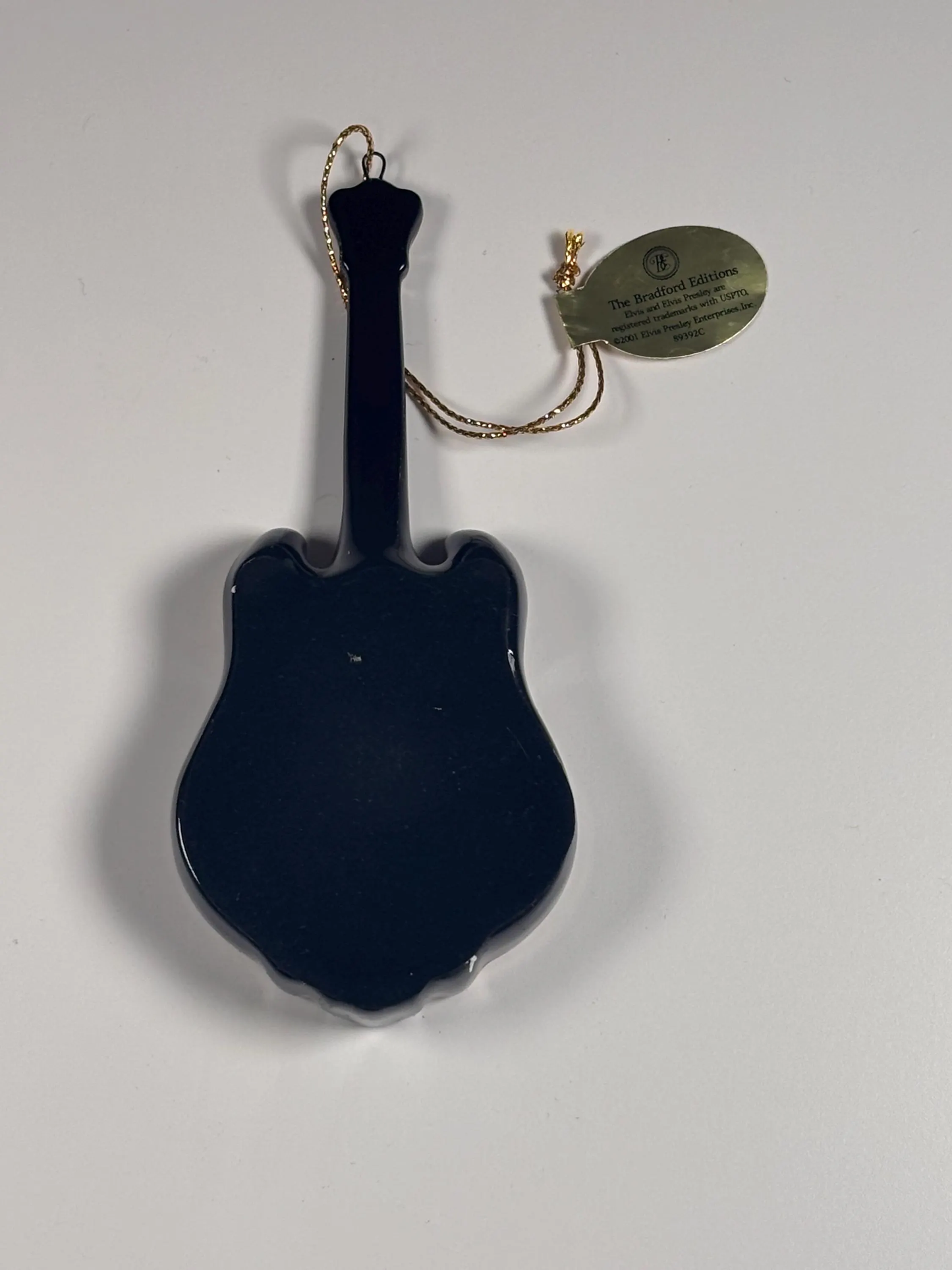 Bradford Exchange Elvis Presley Porcelain Guitar Christmas Ornament 2001 Aloha (Copy)