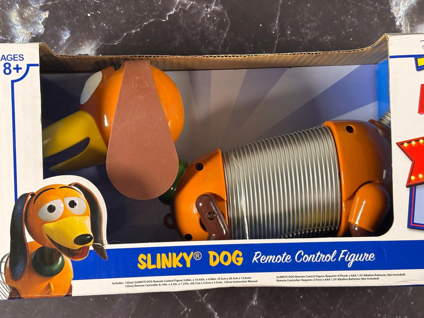 Disney Pixar Toy Story Slinky Dog Remote Control Figure Walks Forward Rc 27mhz New