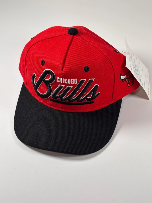 Mitchell & Ness Youth Kids Chicago Bulls Red Retro Precurved Snapback Hat New