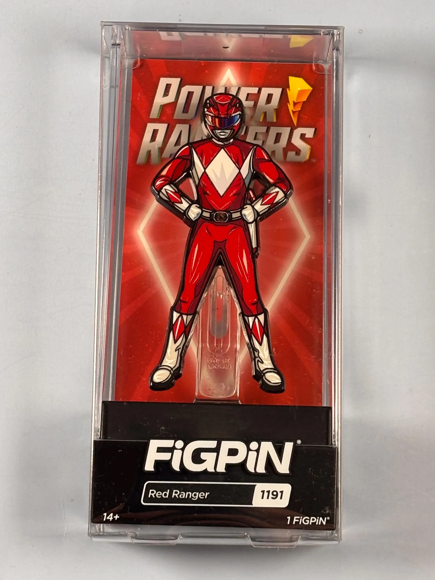 FiGPiN Power Rangers Red Ranger Collectible Enamel Pin (1191) NEW