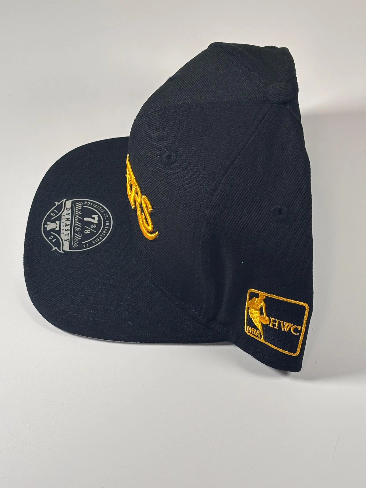 Mitchell & Ness LA Los Angeles Lakers Hardwood Classics Fitted Hat 7 3/8 New