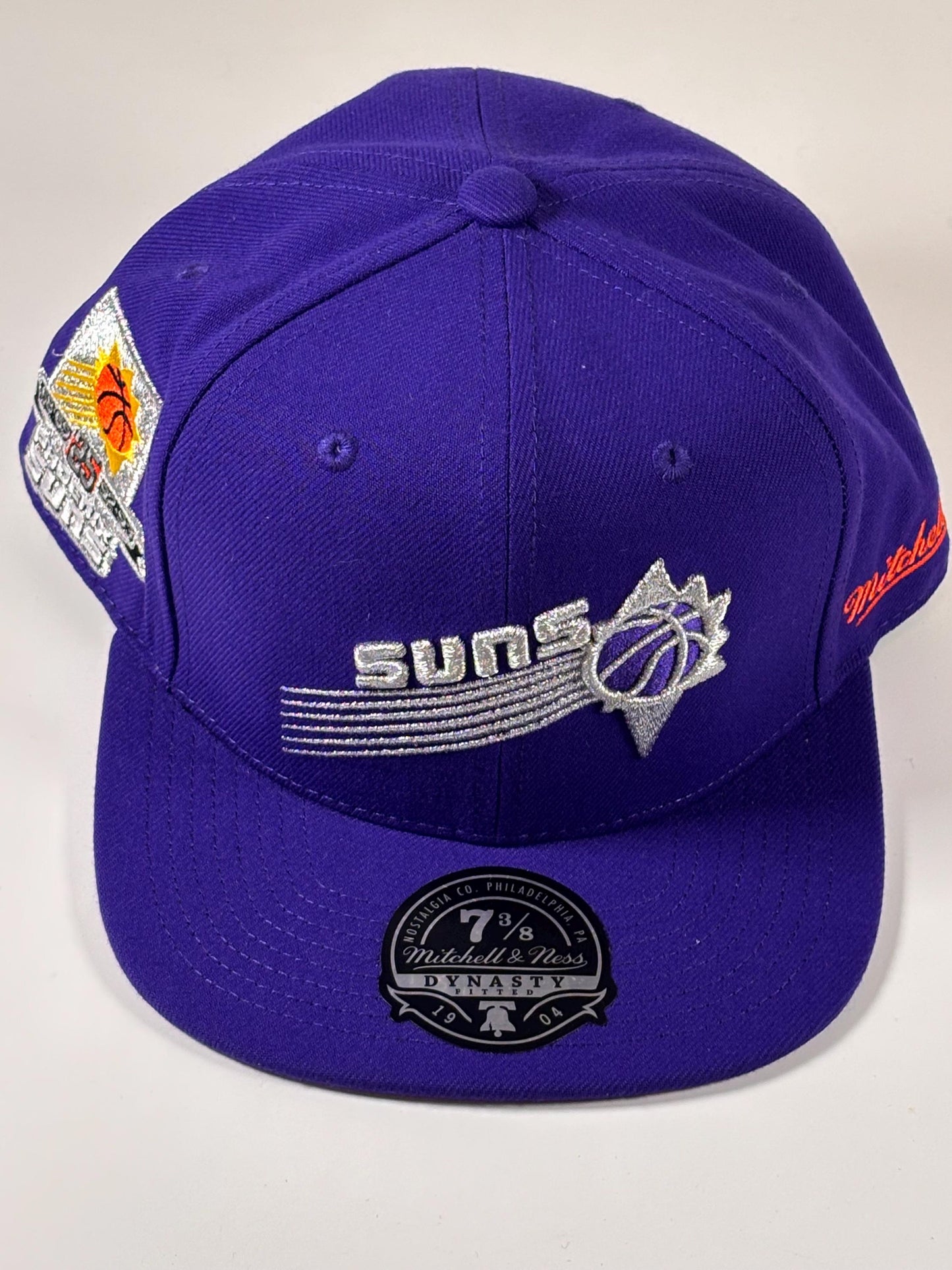 Mitchell & Ness Purple Phoenix Suns Hardwood Watch Me Shine Fitted Hat New 7 3/8