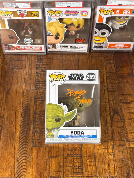 Funko Pop! Deep Roy Yoda Actor Disney Star Wars V Empire Strikes #269 Signed COA