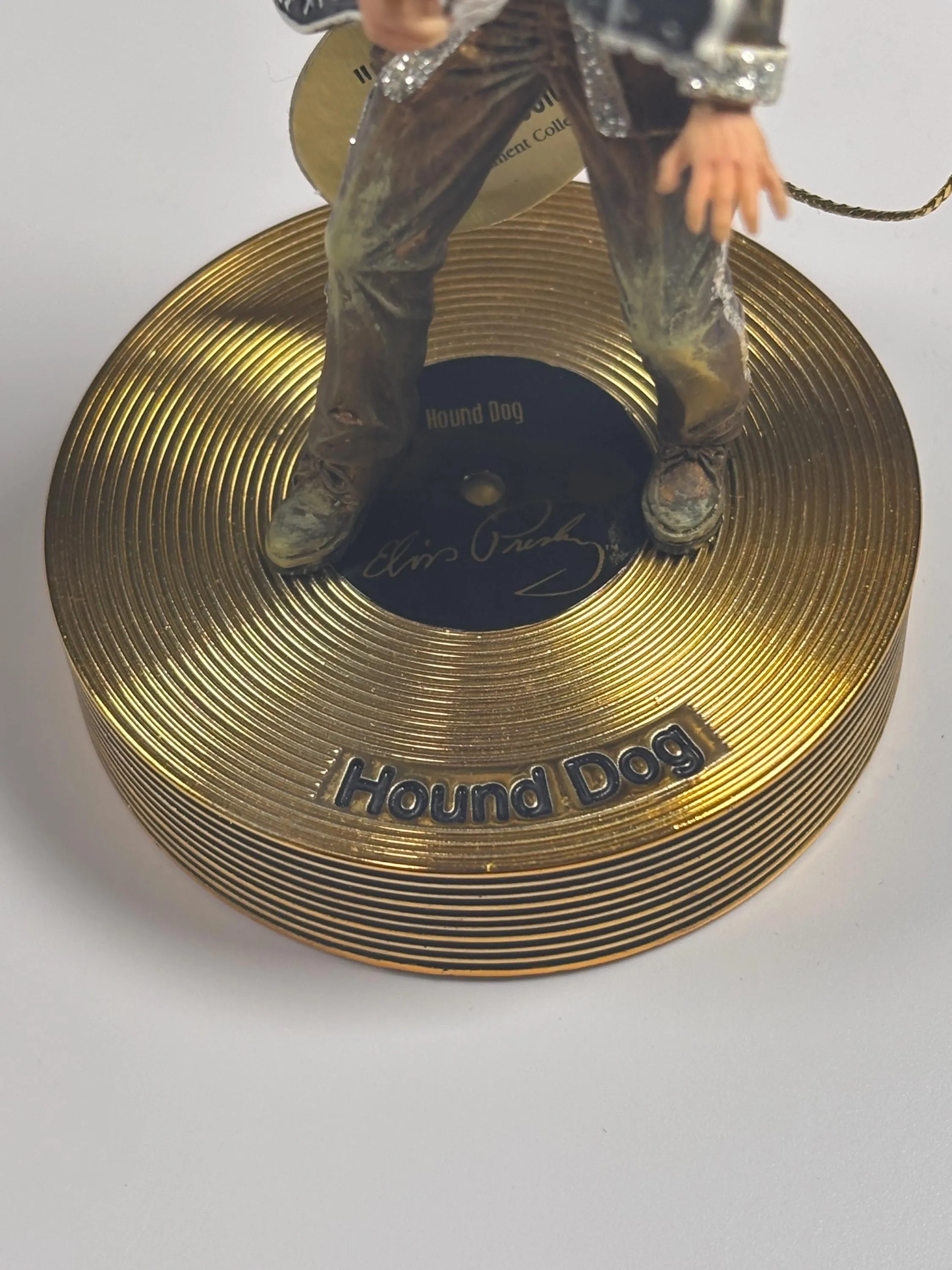 Bradford Editions Elvis Solid Gold Christmas Ornament Collection Hound Dogs