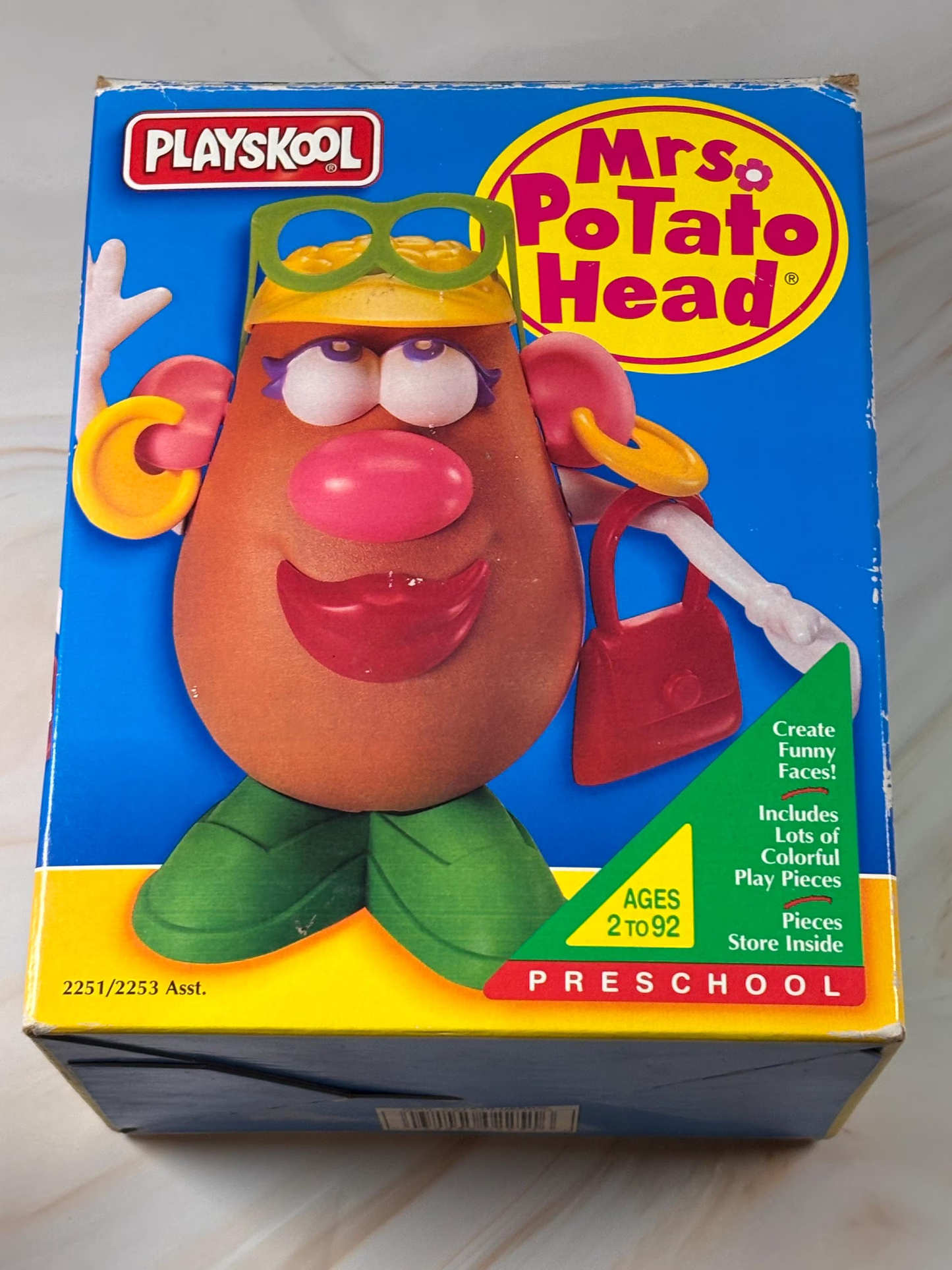 VTG Hasbro Playskool Mr. & Mrs. Potato Head Toy 6" With Accessories 1992-1995