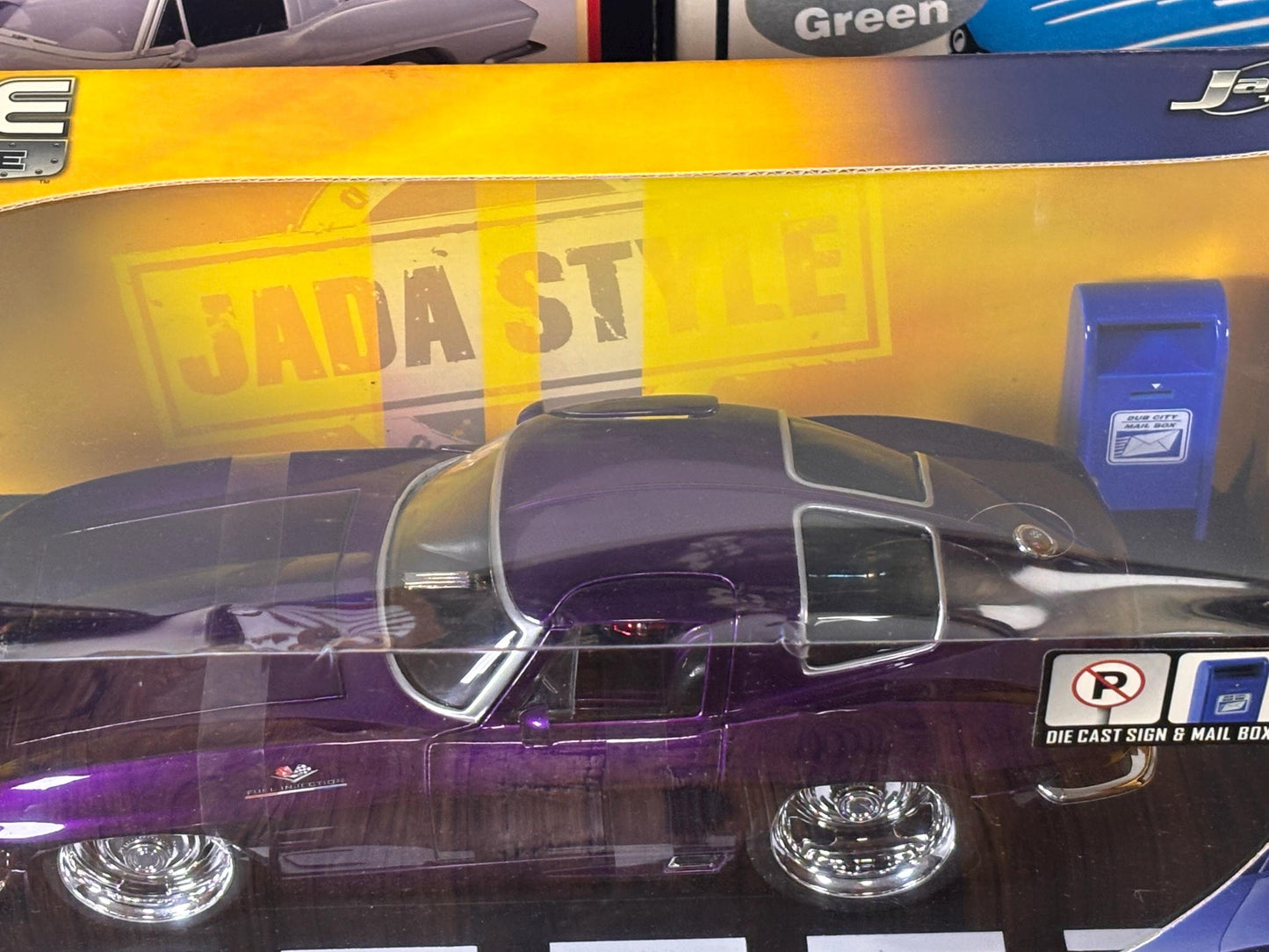 Jada Big Time Muscle 1963 Chevrolet Corvette Sting Ray Purple 1:18 Diecast New