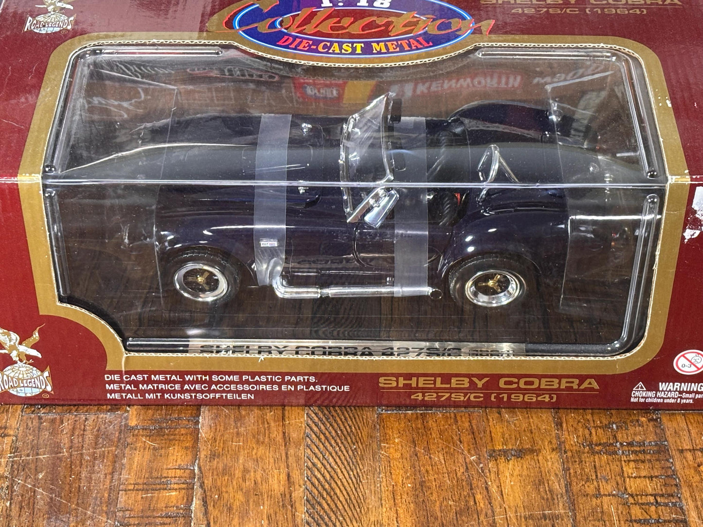 Road Legends 1:18 Scale 1964 Shelby Cobra  427 S/C  Dark Blue New Diecast