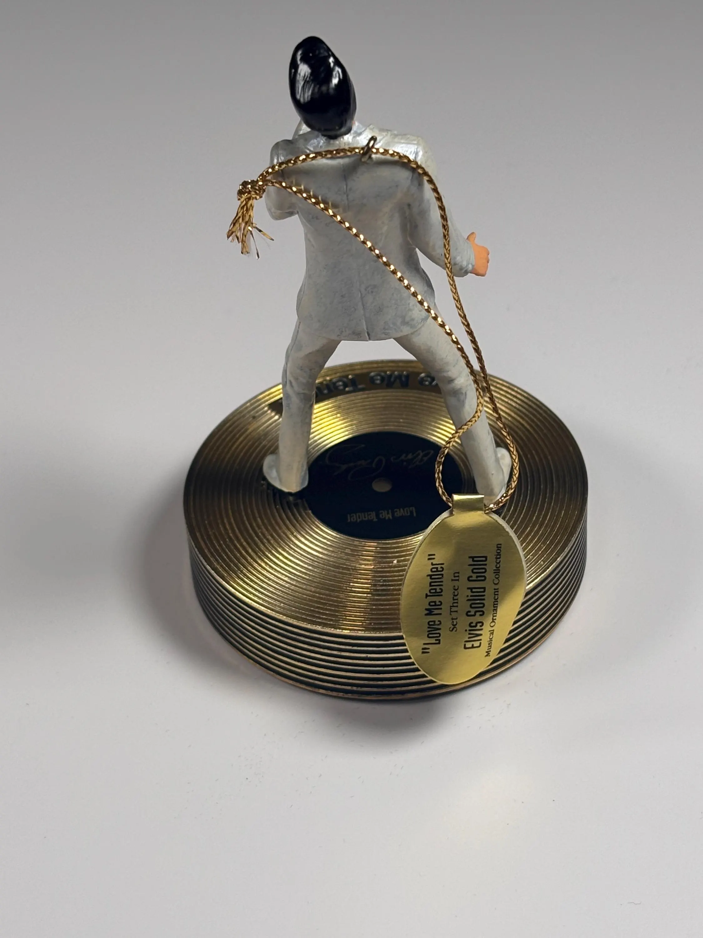 Bradford Editions Elvis Solid Gold Christmas Ornament Collection Love Me Tender