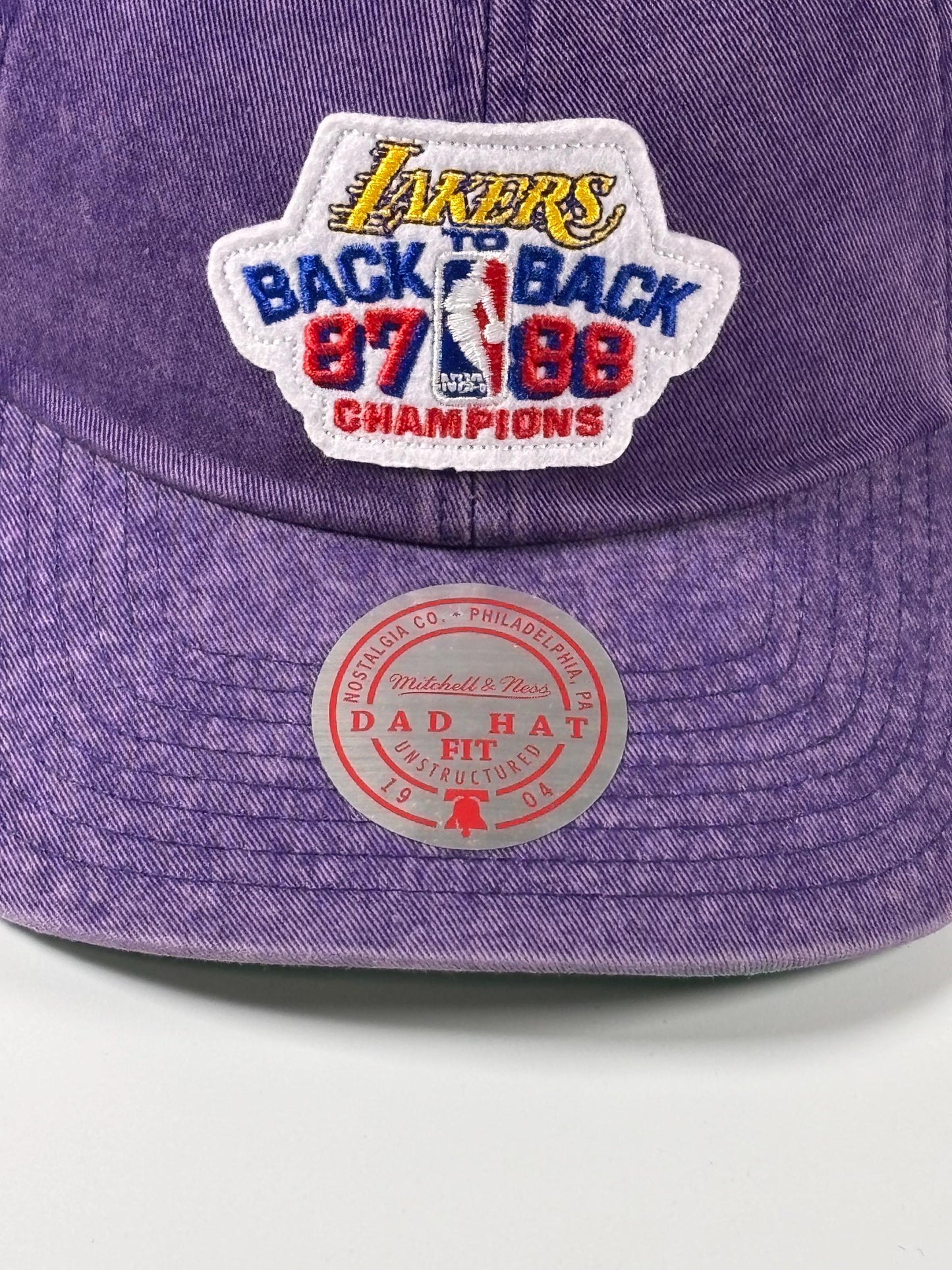 Mitchell & Ness Los Angeles Lakers Purple Hardwood 87-'8 NBA Champions Hat New