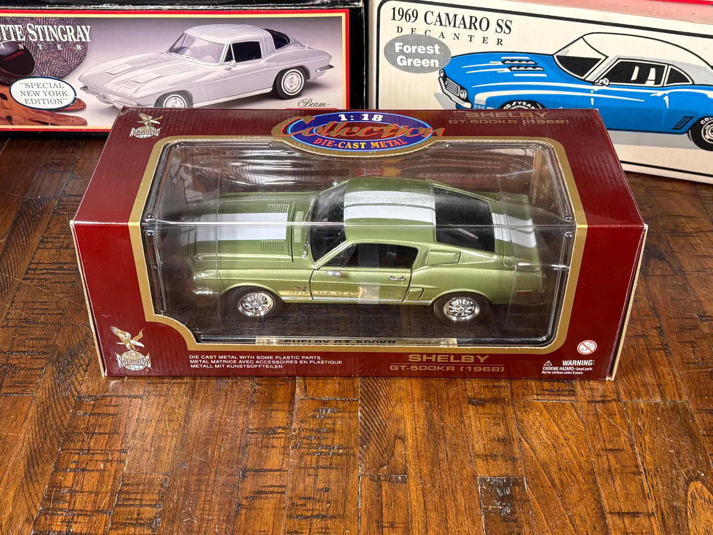 Road Signature Classic 1968 Green Shelby GT-500KR Diecast Car 1:18 Scale New