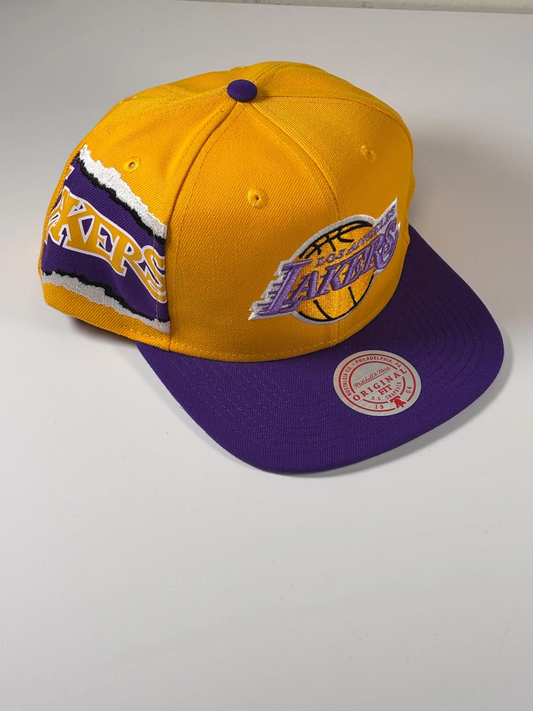 Mitchell & Ness LA Los Angeles Lakers Gold Purple Fitted Hat Cap 7 3/8 New NBA (Copy) (Copy)