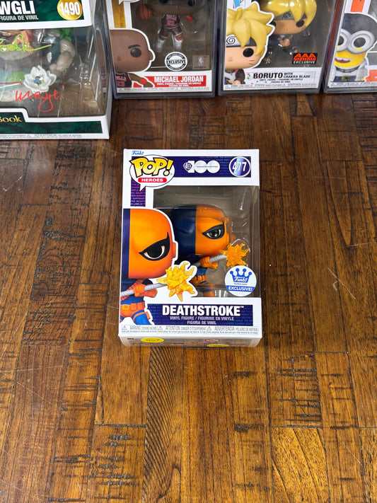 Funko Pop! Heroes DC 100 Comics Funko Store Exclusive Deathstroke #477 New