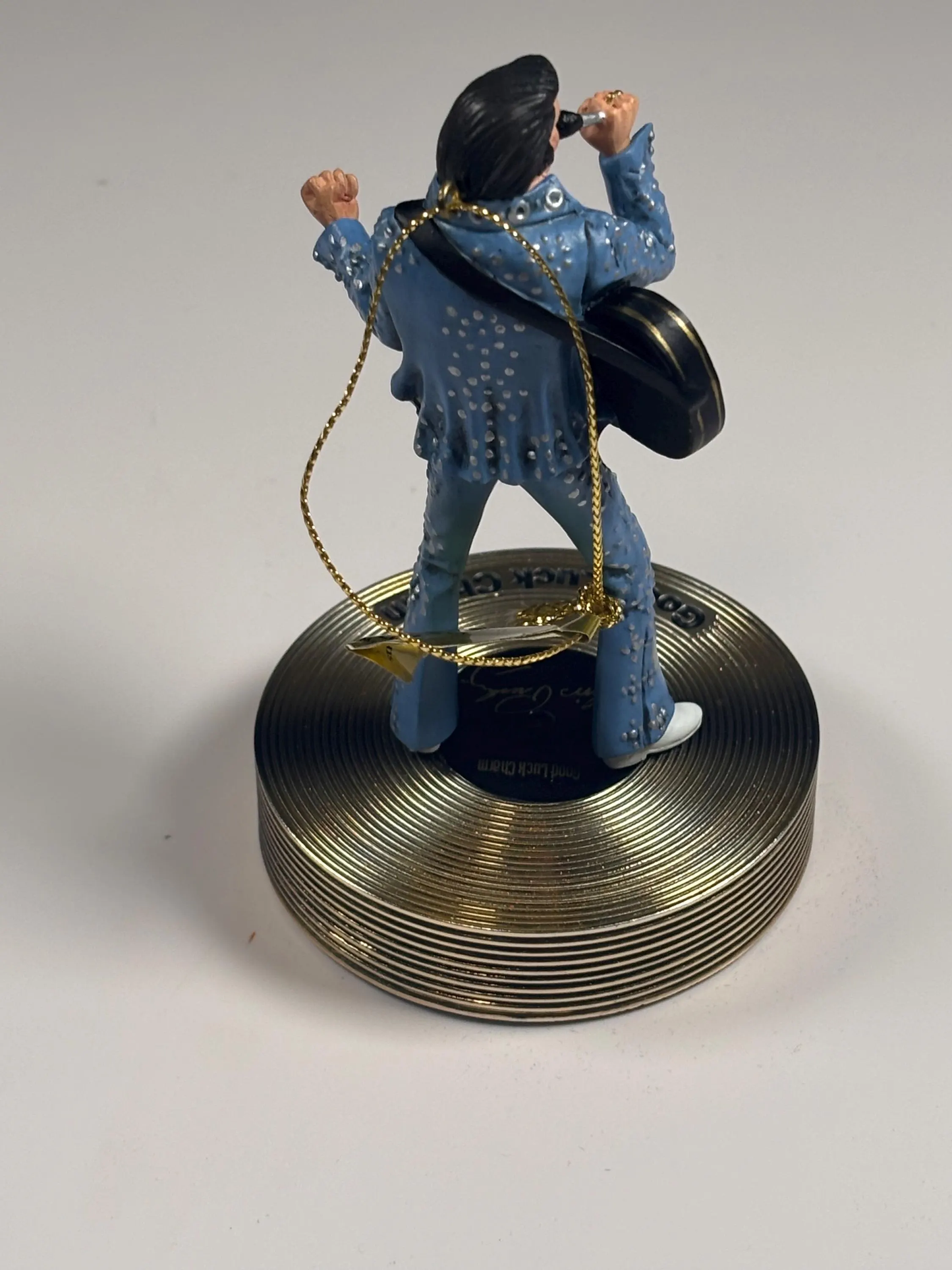 Bradford Editions Elvis Solid Gold Christmas Ornament Collection Good Luck Charm