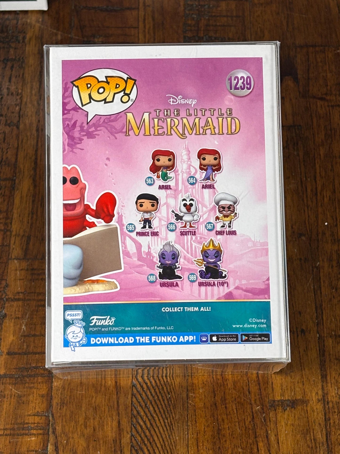 Sebastian Funko Pop #1239 The Little Mermaid Entertainment Earth Disney Vinyl