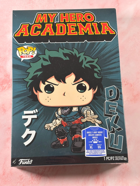 My Hero Academia Deku Anime Funko Pop! Tees T-Shirt New Xtra Large XL