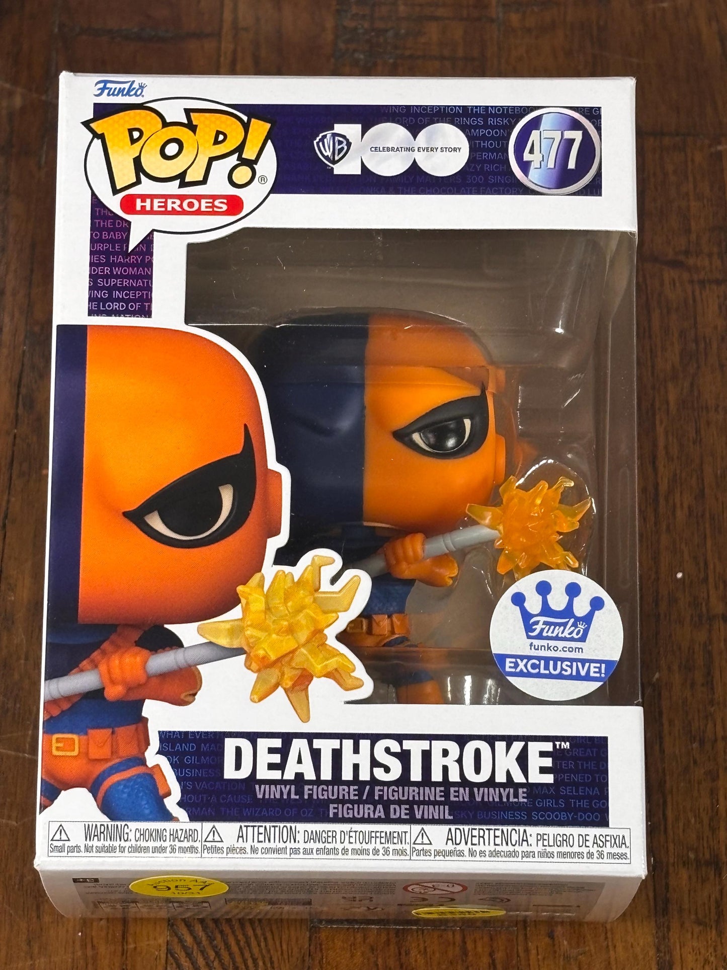 Funko Pop! Heroes DC 100 Comics Funko Store Exclusive Deathstroke #477 New