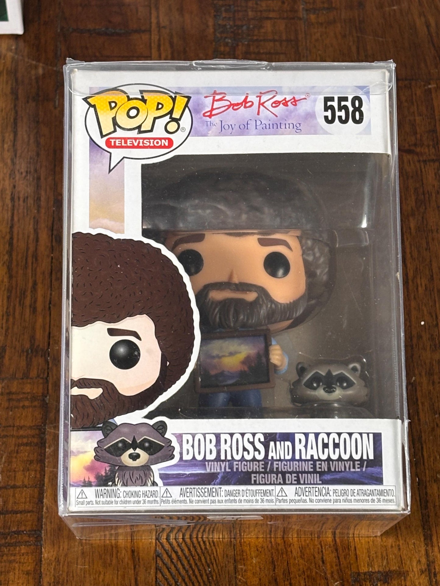 Funko Pop! Vinyl: Bob Ross and Raccoon #558 the Joy of Painting New