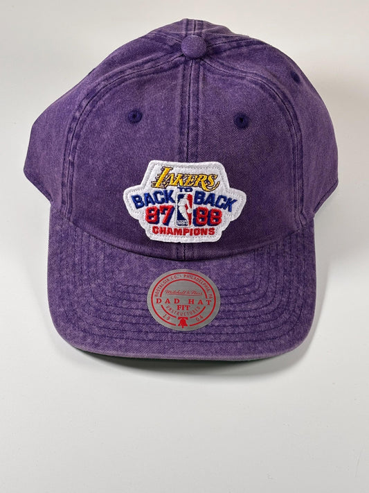 Mitchell & Ness Los Angeles Lakers Purple Hardwood 87-'8 NBA Champions Hat New