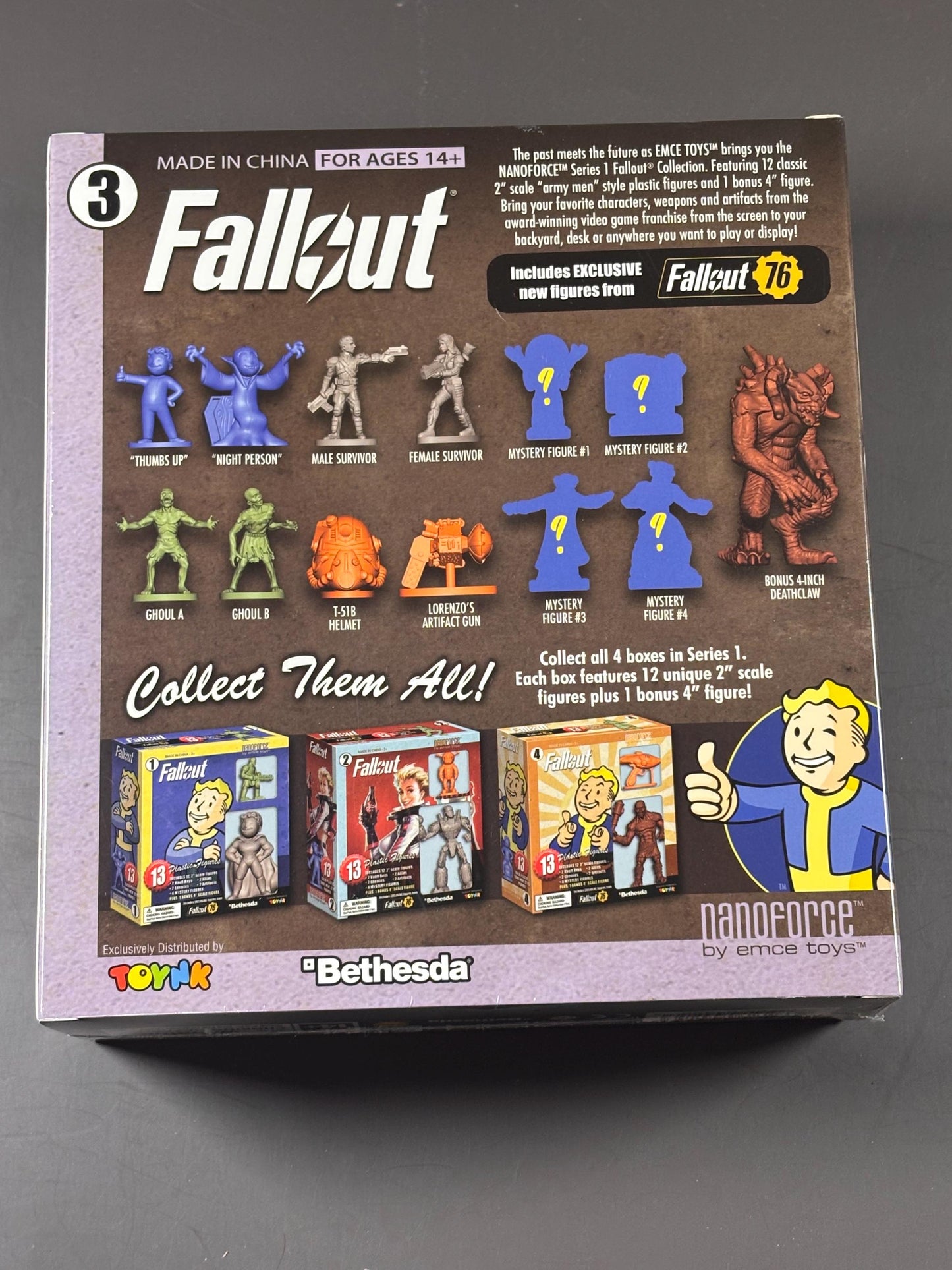 Fallout Nanoforce Series 1 Volume 3 Army Men Style Figures New Emce Toys 4”