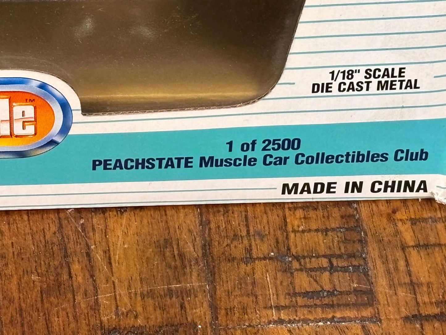 Ertl 1/18 scale Diecast 1969 Shelby GT 500 PeachState Muscle Car Blue 1/2500 New