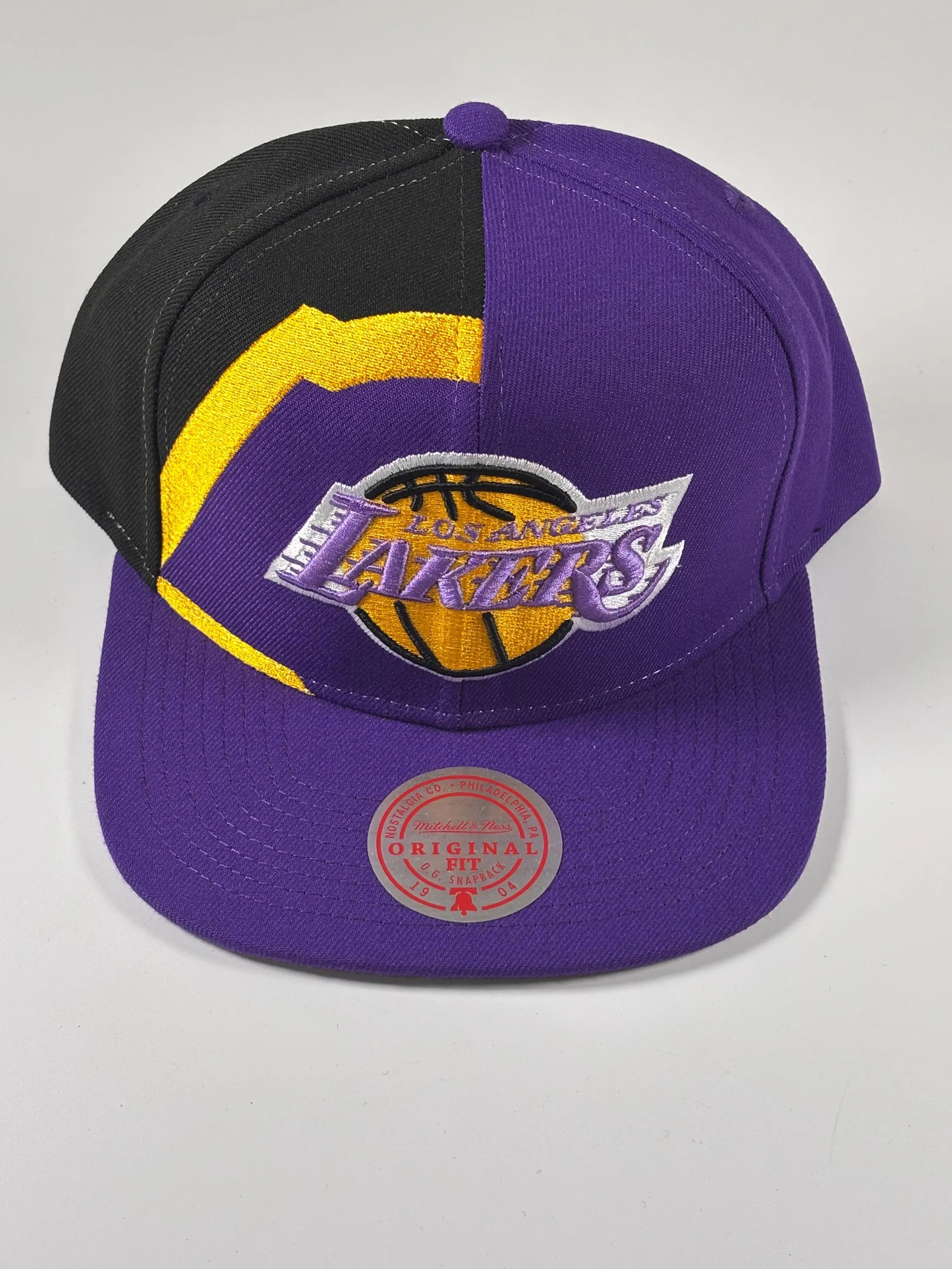Mitchell & Ness LA Los Angeles Lakers Gold Purple Fitted Hat Cap 7 3/8 New NBA (Copy)