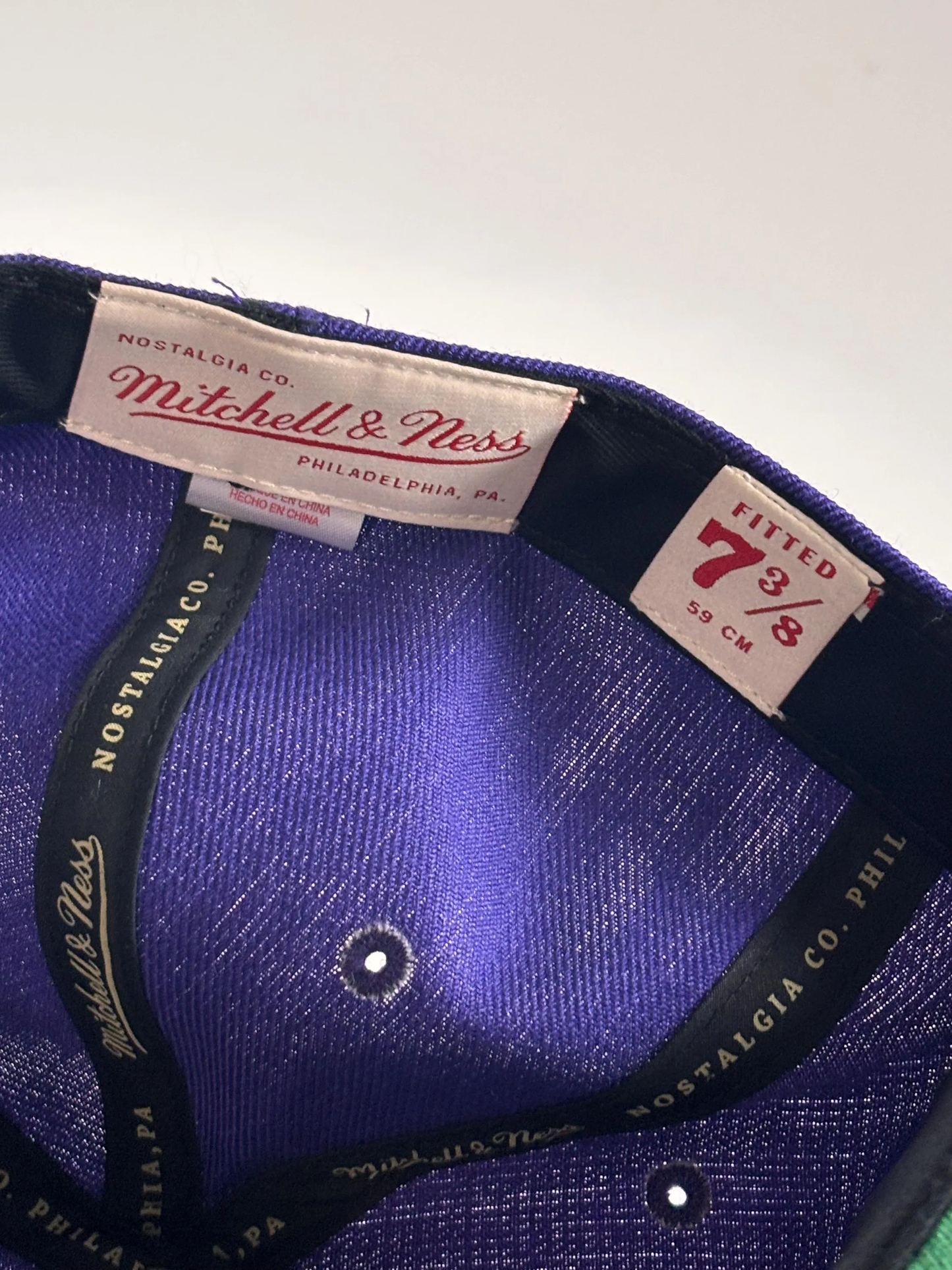 Mitchell & Ness Purple Phoenix Suns Hardwood Ground 2.0 Fitted Hat 7 3/8 New
