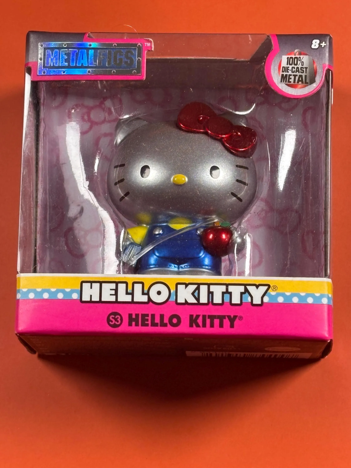 Hello Kitty Sanrio Metal figs 2.5" Silver Blue Jumper 2023 Jada Die-Cast New #53