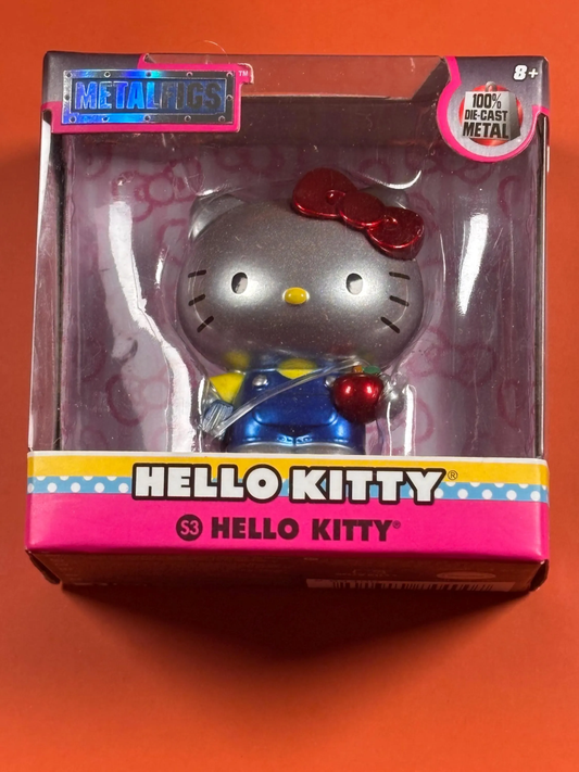 Hello Kitty Sanrio Metal figs 2.5" Silver Blue Jumper 2023 Jada Die-Cast New #53