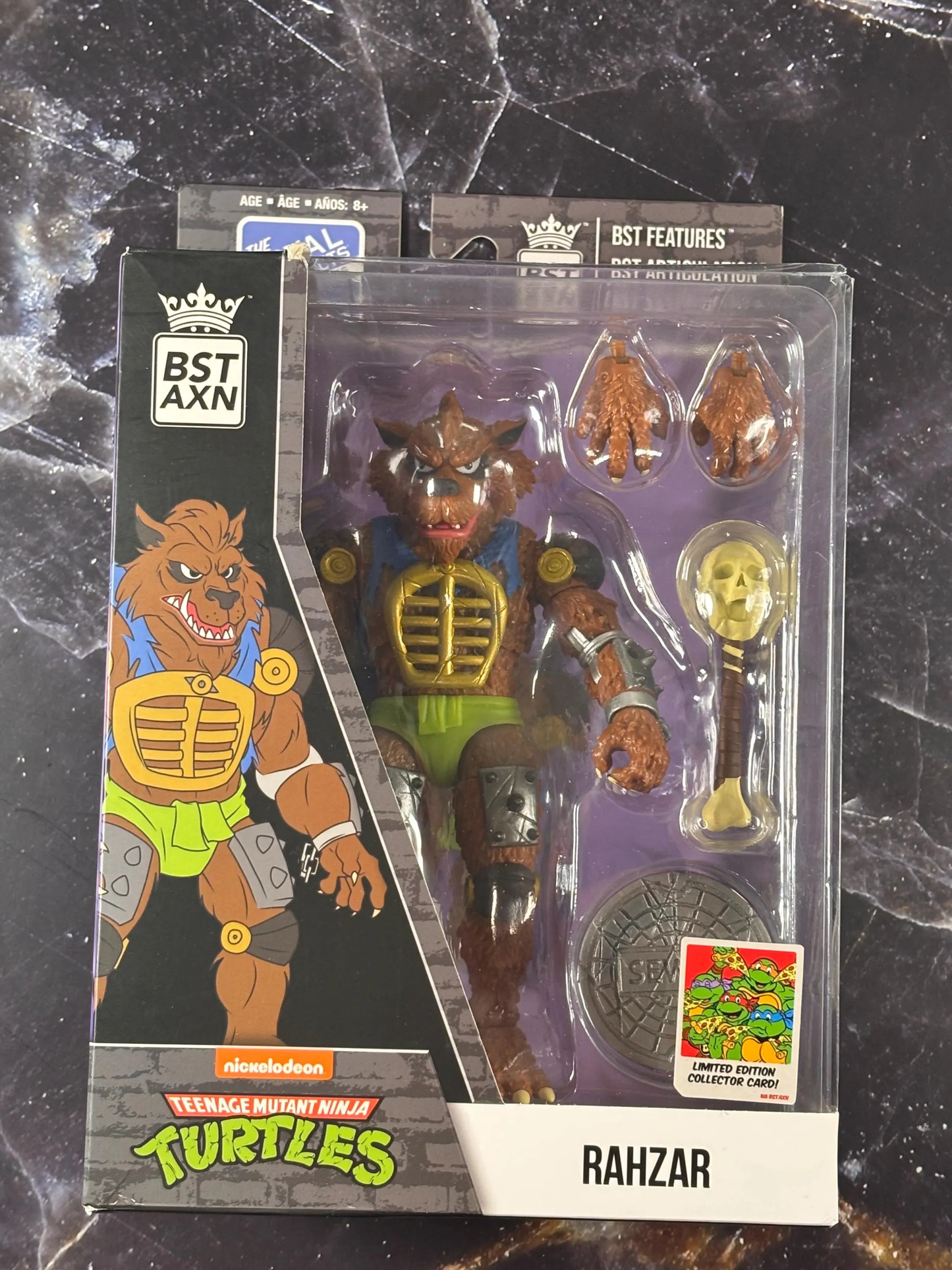 Rahzar TMNT Teenage Mutant Ninja Turtles BST AXN Limited Edition 6 Inch Action Figure Collector Card New