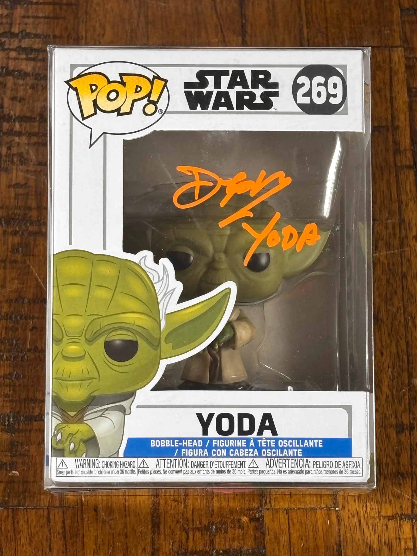 Funko Pop! Deep Roy Yoda Actor Disney Star Wars V Empire Strikes #269 Signed COA