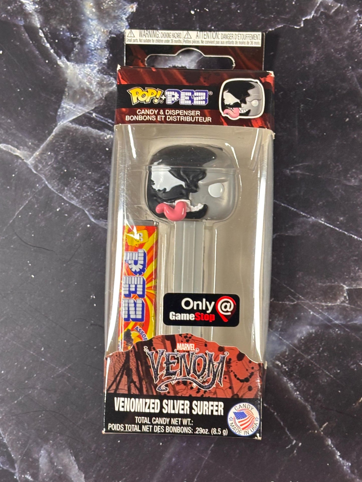 Funko Pop Pez Dispenser Venomized Silver Surfer Marvel Gamestop Exclusive Venom New