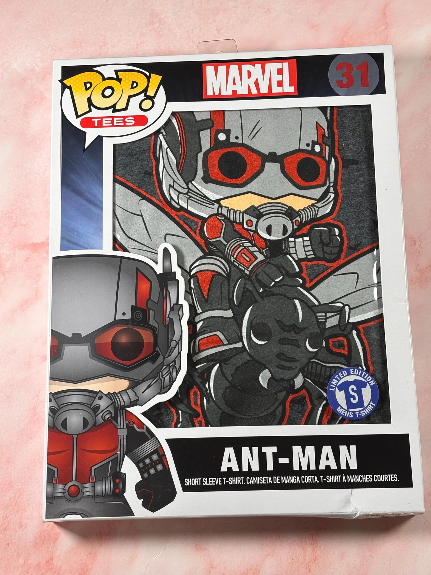 Funko Pop! Tees - Marvel Ant-Man Men’s T-Shirt #31 NEW Small S Limited Edition