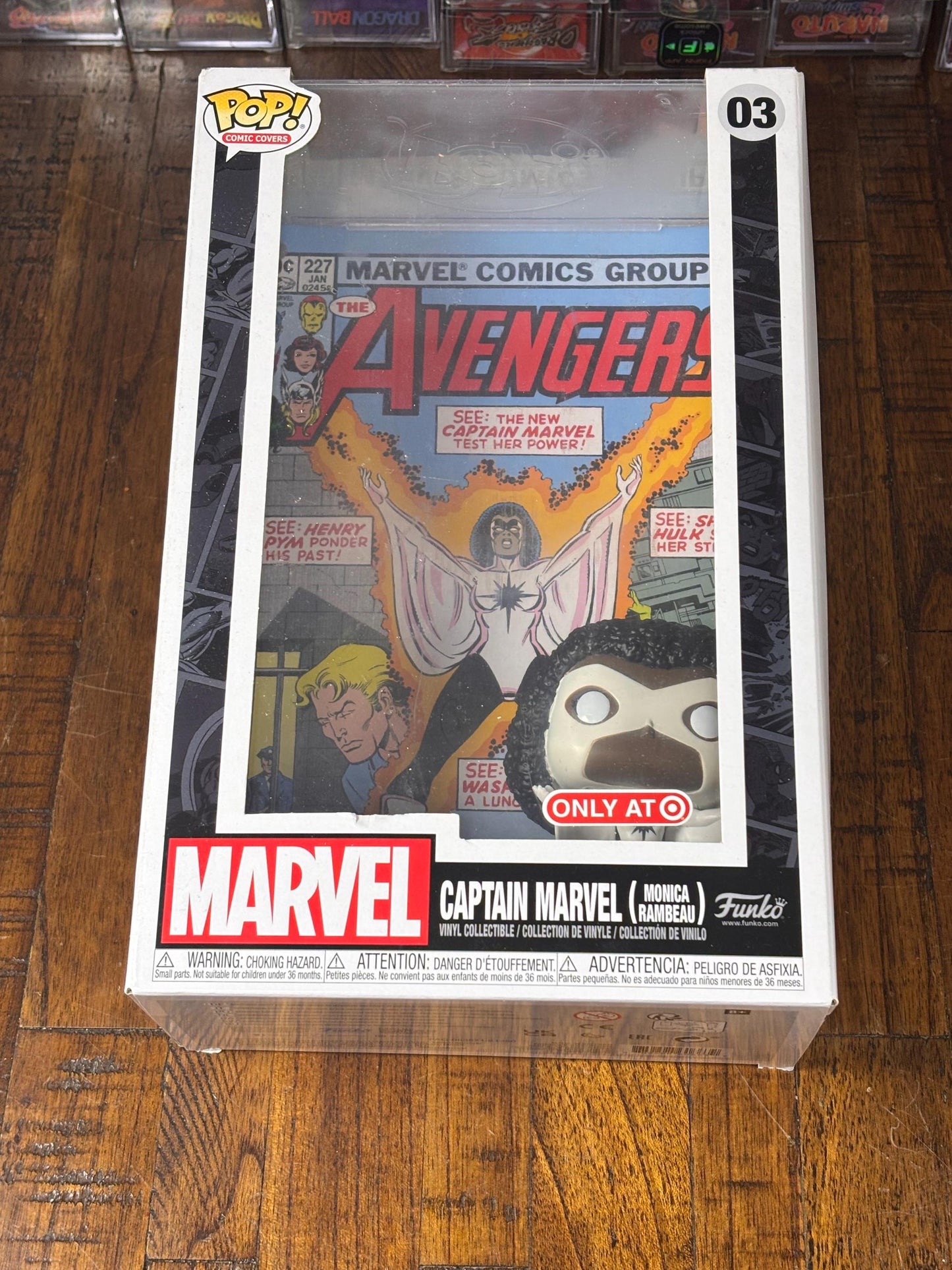 Funko Pop! Comic Covers Marvel #03 Captain Marvel Monica Rambeau Target Exclus New