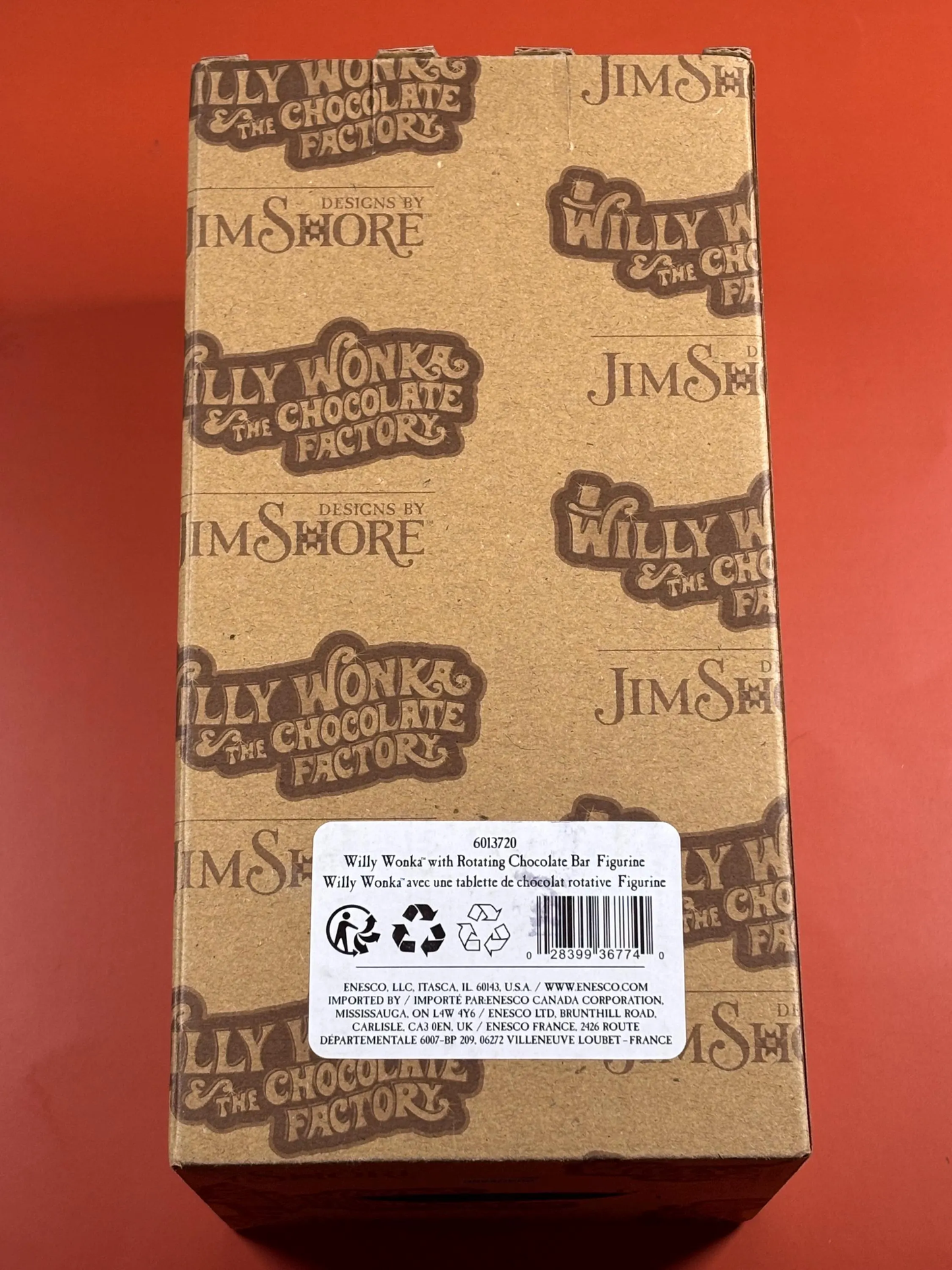 Jim Shore Willy Wonka Willy Wonka With Rotating Golden Ticket Figurine 6013720