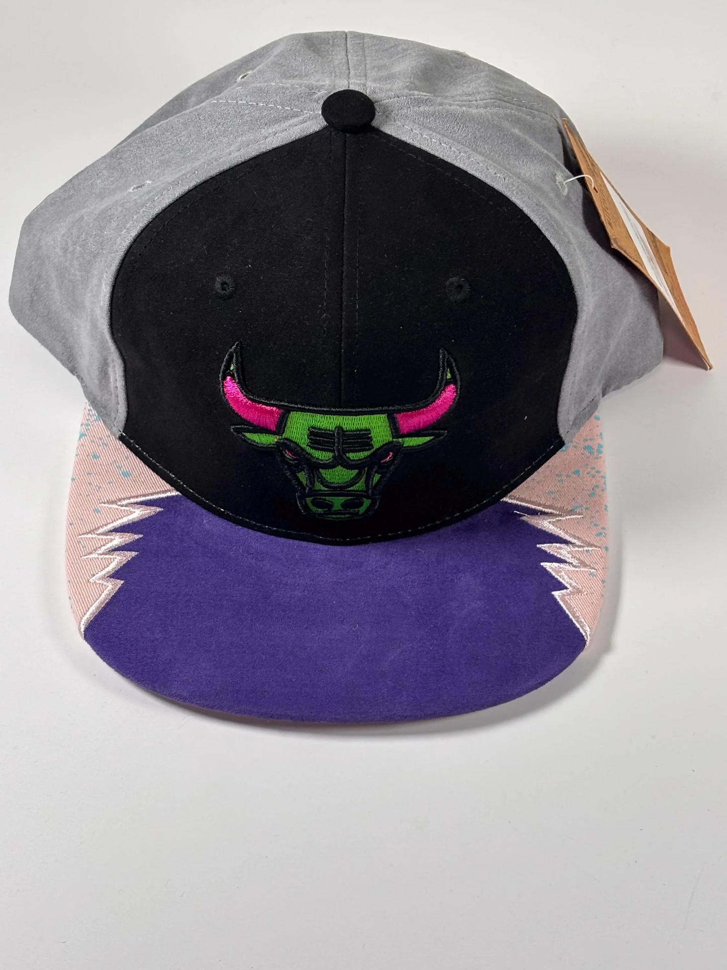 Mitchell & Ness Black Pink Purple NBA Chicago Bulls Day 5 Snapback Hat New