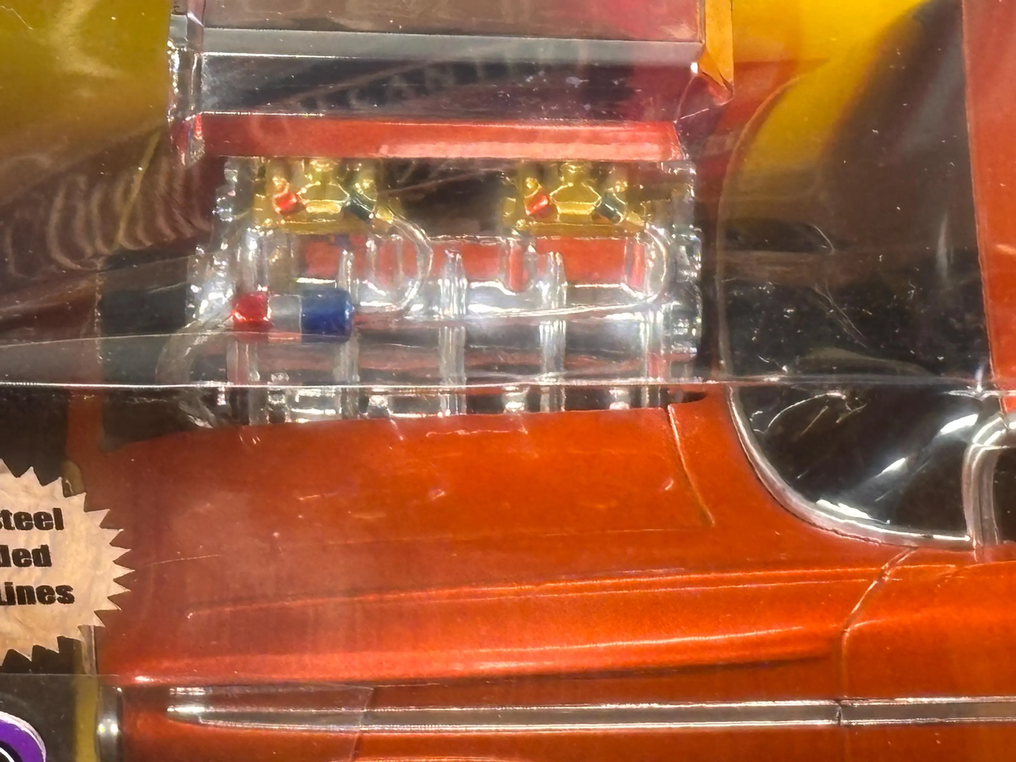 El Camino Chevy 1959 Diecast 1:18 Scale Muscle Machines Hot Rod Orange Model Car