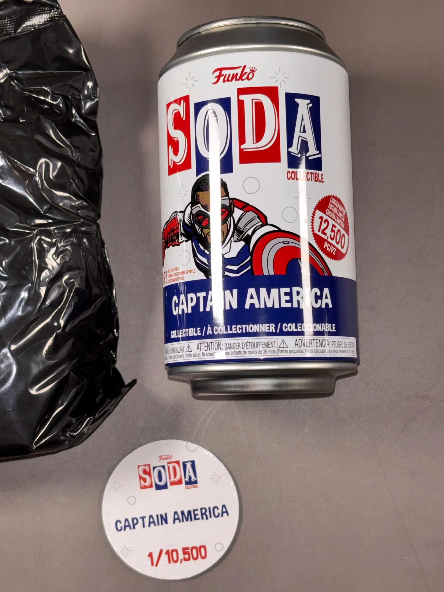 Funko Vinyl Soda: The Falcon Winter Soldier - Captain America 1/10,500 Common