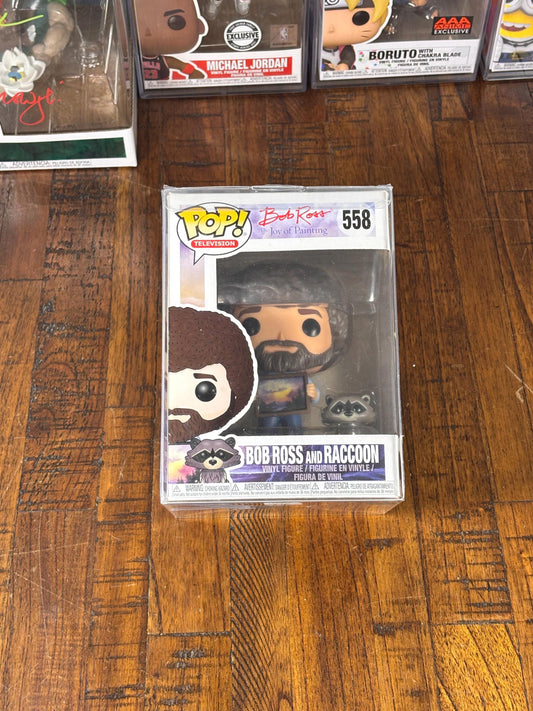 Funko Pop! Vinyl: Bob Ross and Raccoon #558 the Joy of Painting New