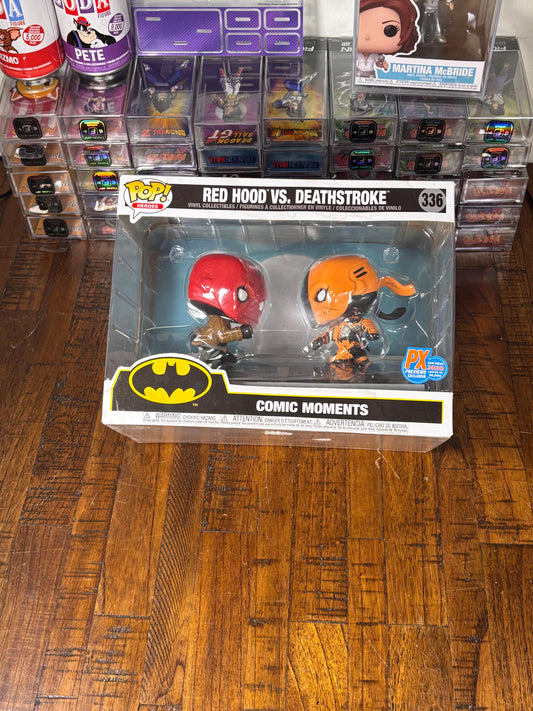 Funko Pop! 2 Pack DC Red Hood vs Deathstroke #336 PX Previews Exclusive New Vinyl Figure