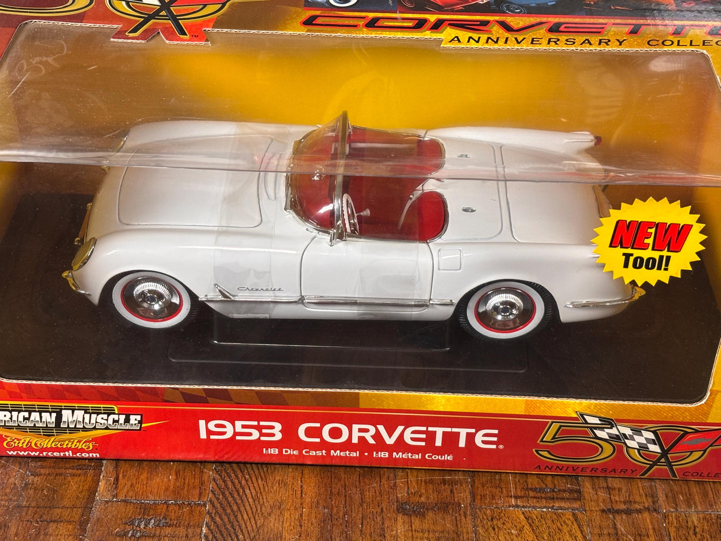 1953 Chevrolet Chevy Corvette 1:18 American Muscle 50th Anniversary ERTL New
