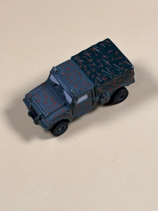 Vintage Hot Wheels Micro Military Hummer Humvee Utility Truck Forest Green 1997