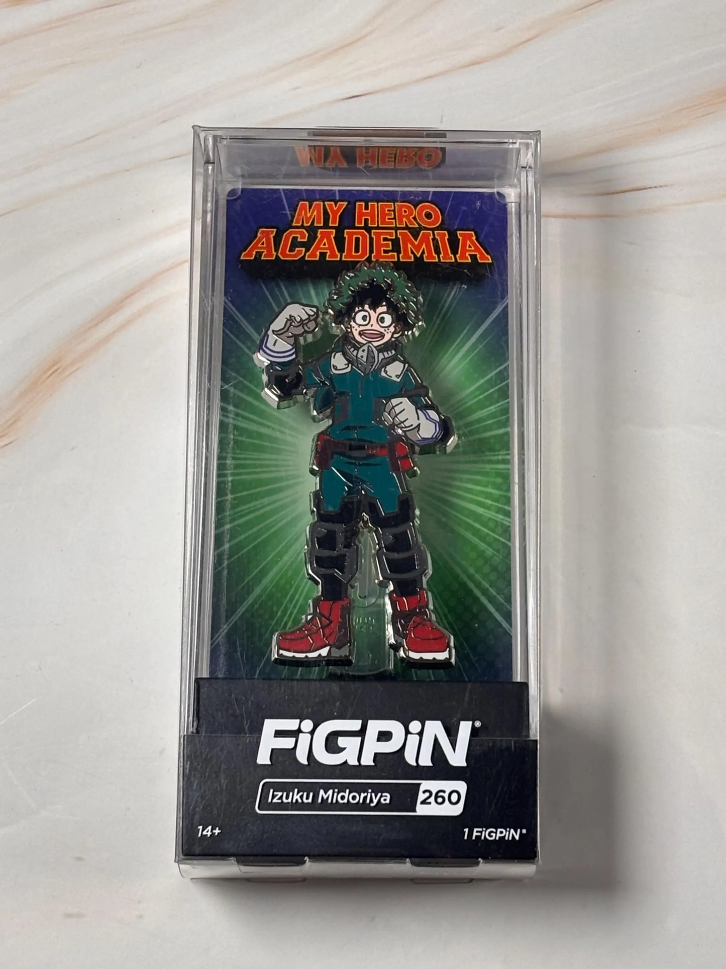 FiGPiN My Hero Academia MHA Izuku Midoriya #260 Movie Exclusive Funimation New Collectible Enamel Pin