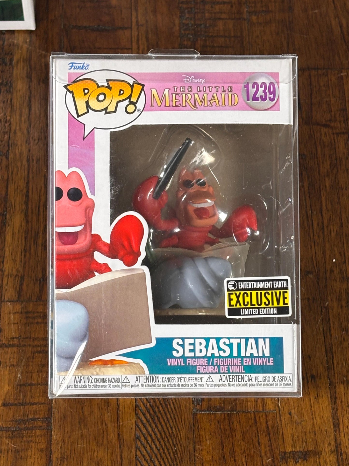 Sebastian Funko Pop #1239 The Little Mermaid Entertainment Earth Disney Vinyl