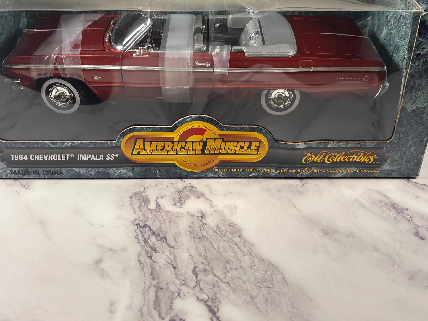 ERTL 1964 Chevrolet Chevy Impala SS American Muscle Red  1/18 Scale Diecast New