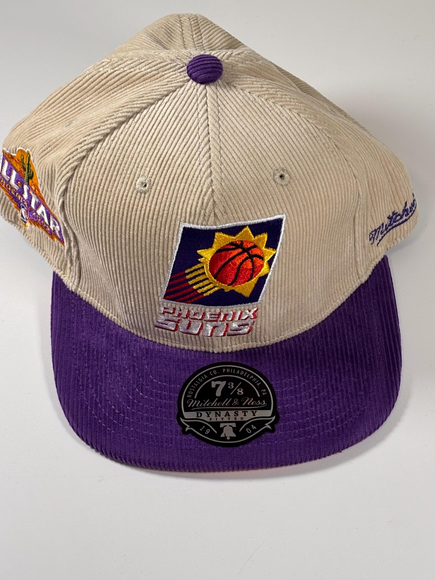 Mitchell & Ness 2009 NBA All Star Cream Phoenix Suns Cord Fitted Hat New 7 3/8