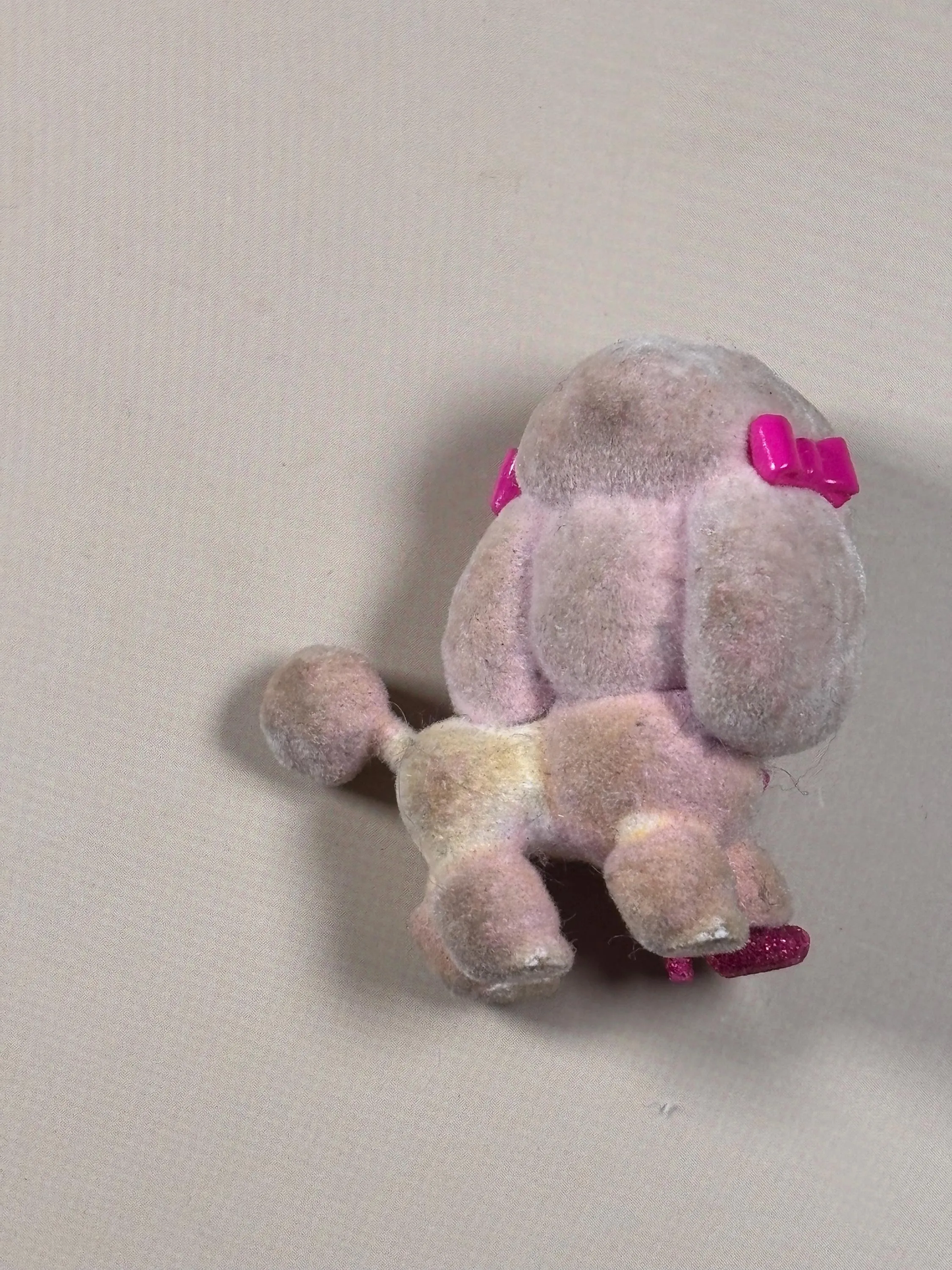 Mattel Glam Dog Pink Heel Shoe Puppy Pets Animals Barbie Dollhouse Gray Poodle
